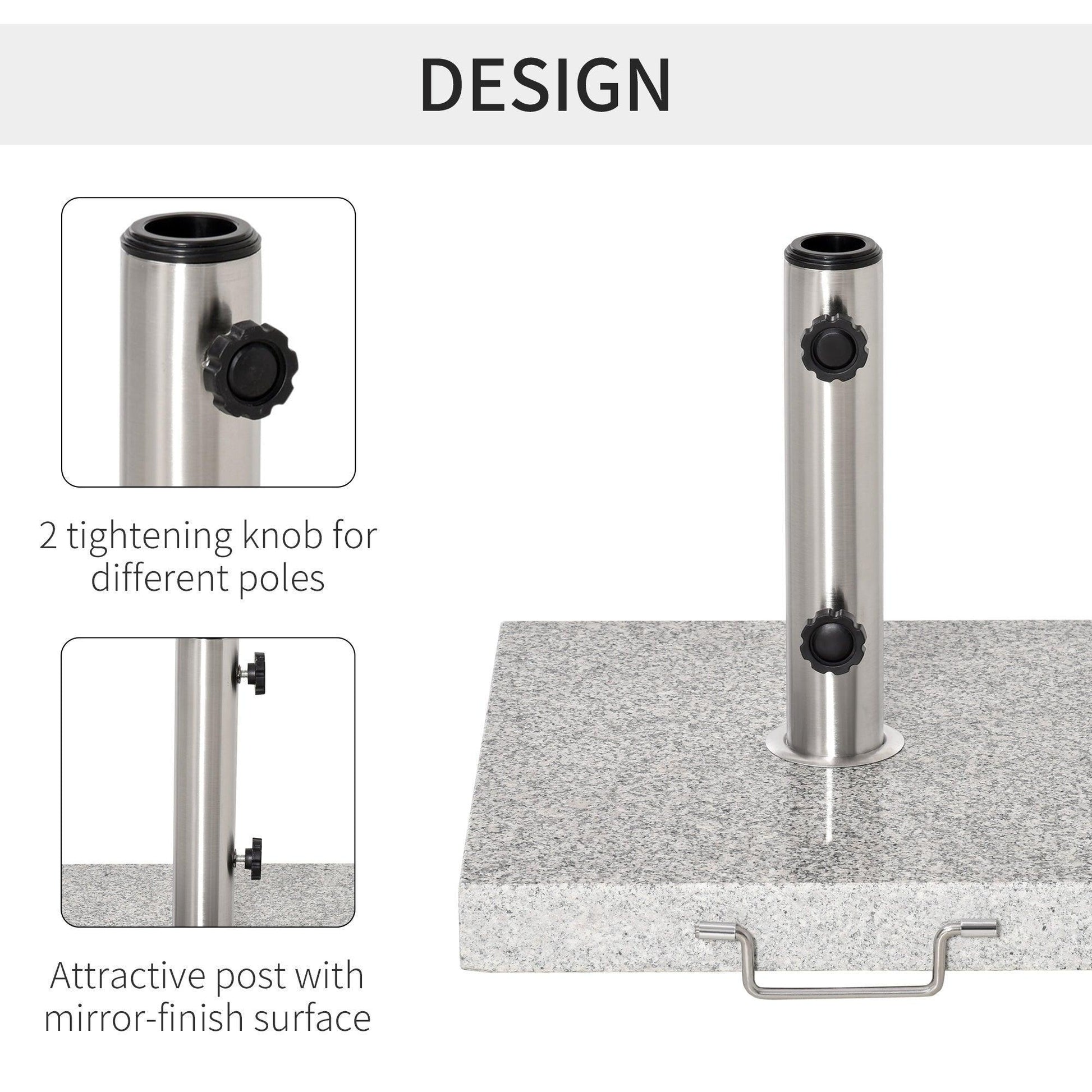 Outsunny Sturdy 28kg Garden Umbrella Base - Outdoor Patio Stand - ALL4U RETAILER LTD