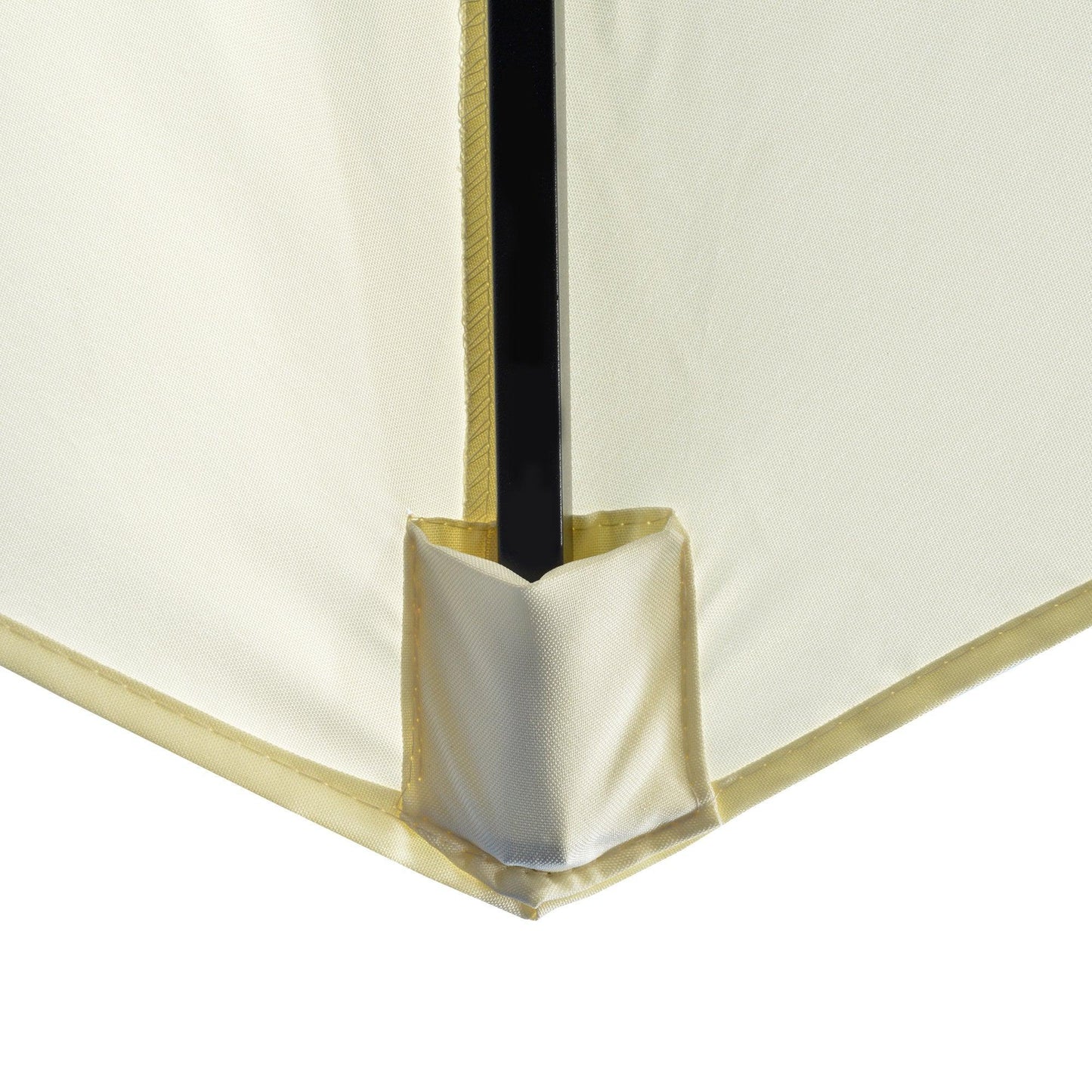 Outsunny Sun Shade Umbrella: Cream, 8 Ribs - ALL4U RETAILER LTD