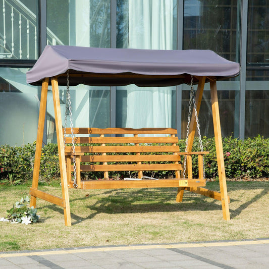 Outsunny Swing Bench Hammock with Canopy - ALL4U RETAILER LTD