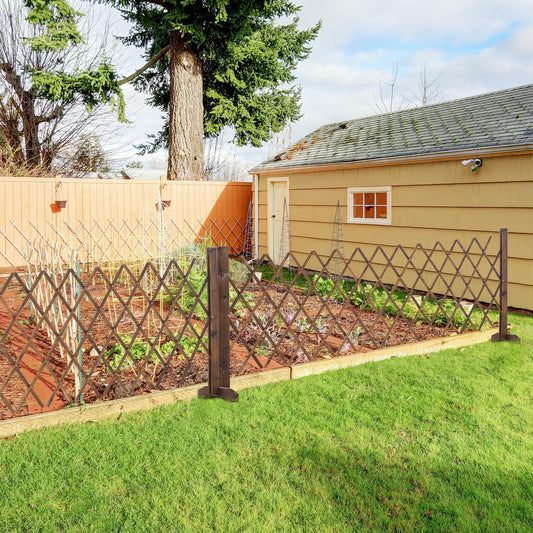 Outsunny Trellis Fence Panel - for Patio Lawn Décor - ALL4U RETAILER LTD