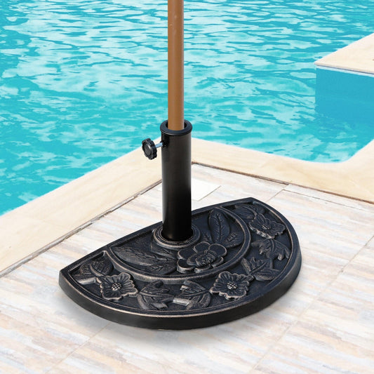 Outsunny Umbrella Base, Bronze Resin - ALL4U RETAILER LTD