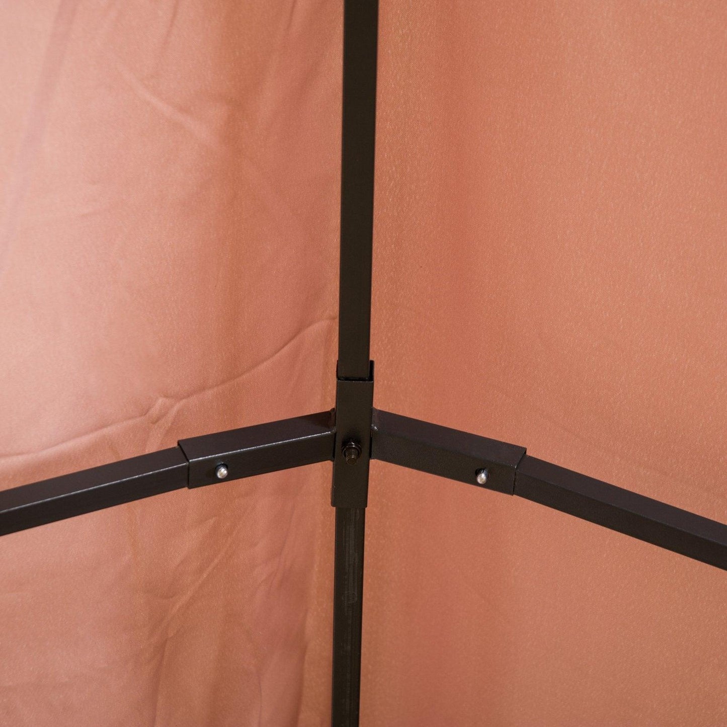 Outsunny Versatile Brown Canopy Tent w/ Curtains - 4m x 3m - ALL4U RETAILER LTD