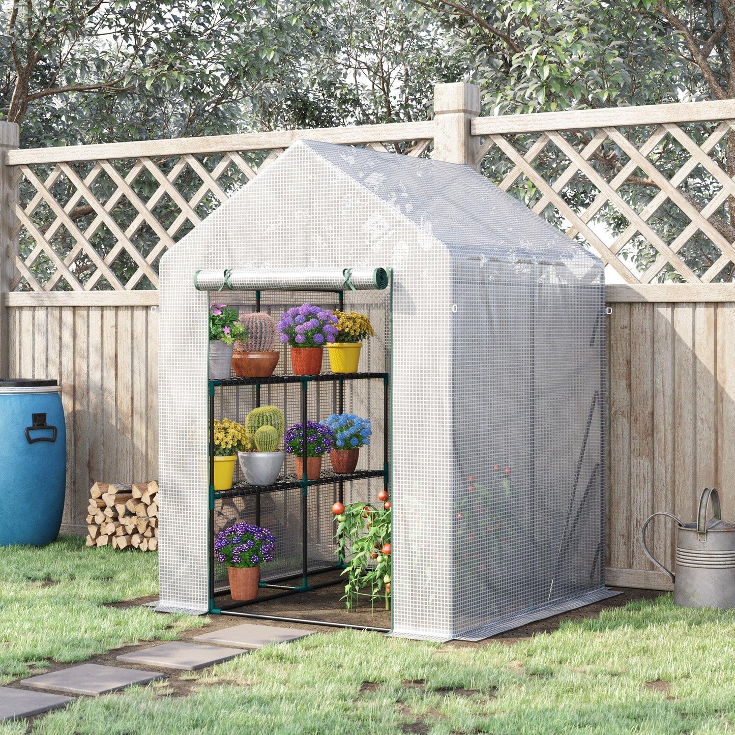 Outsunny Walk-In Greenhouse - Easy and Compact - ALL4U RETAILER LTD