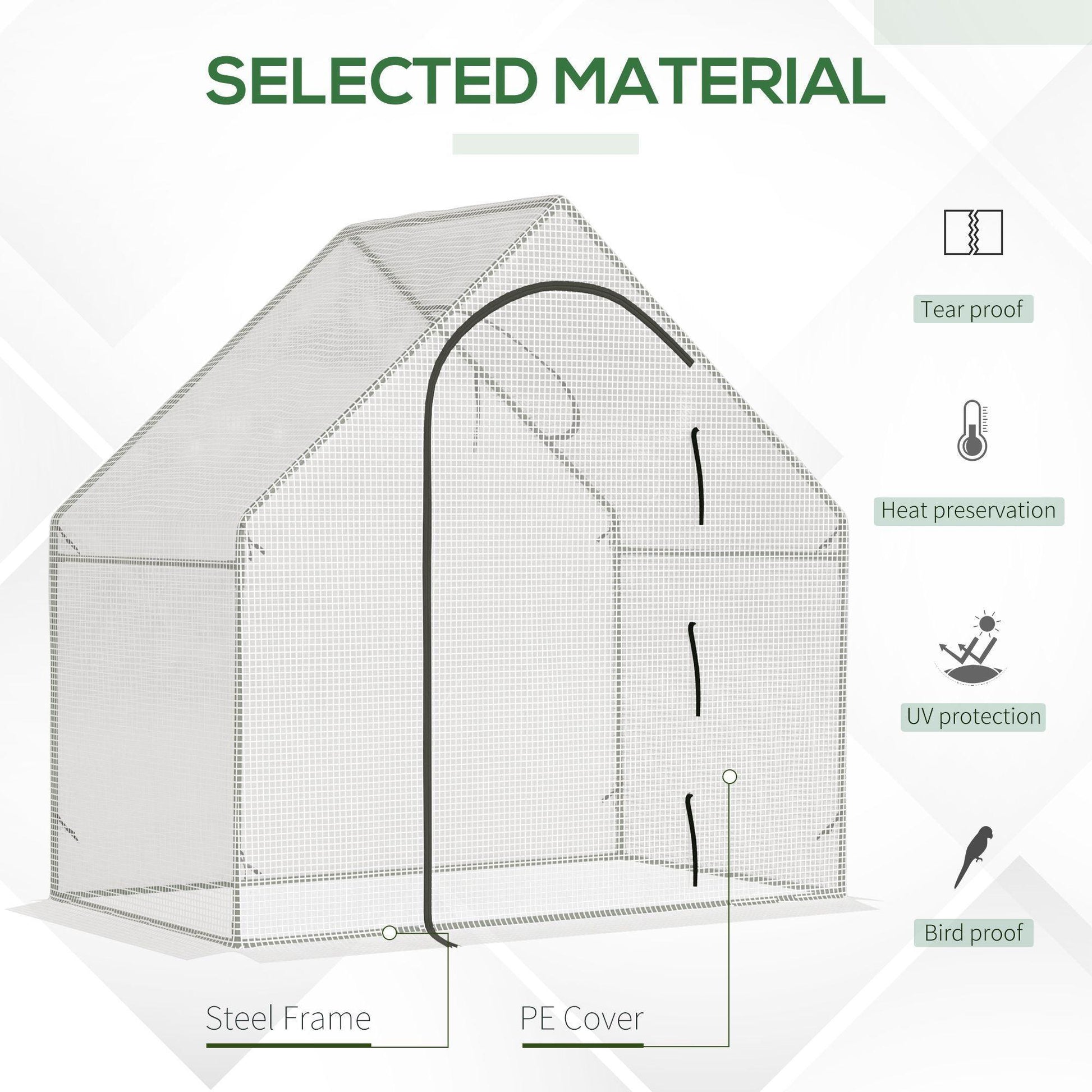 Outsunny Walk-In Greenhouse - Portable and Versatile - ALL4U RETAILER LTD