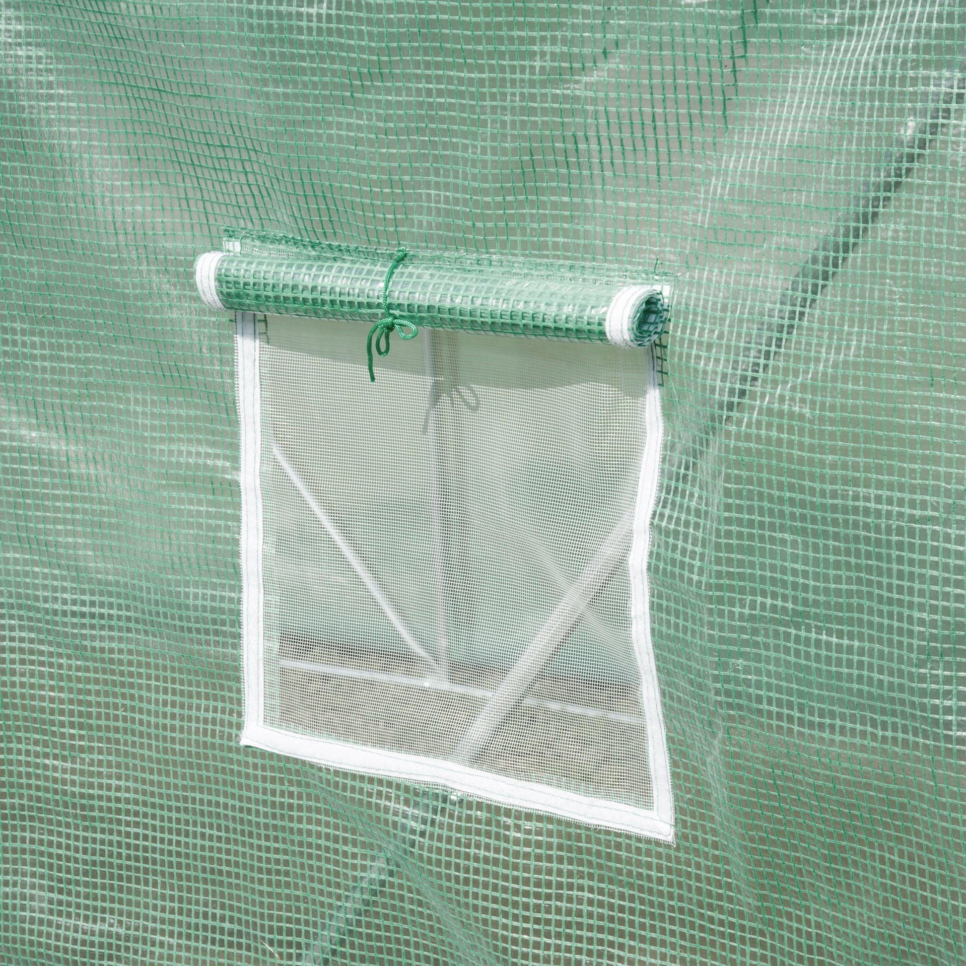 Outsunny Walk-in Greenhouse with Windows and Door (3x2M) - ALL4U RETAILER LTD