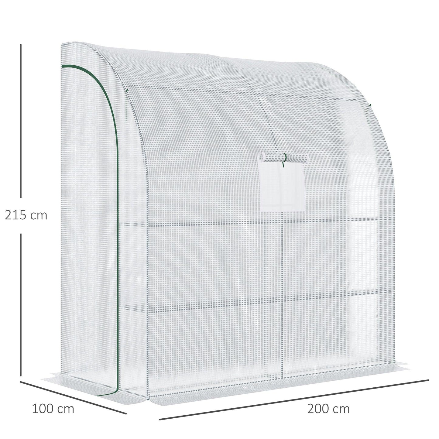 Outsunny Walk-In Greenhouse with Windows and Doors - ALL4U RETAILER LTD