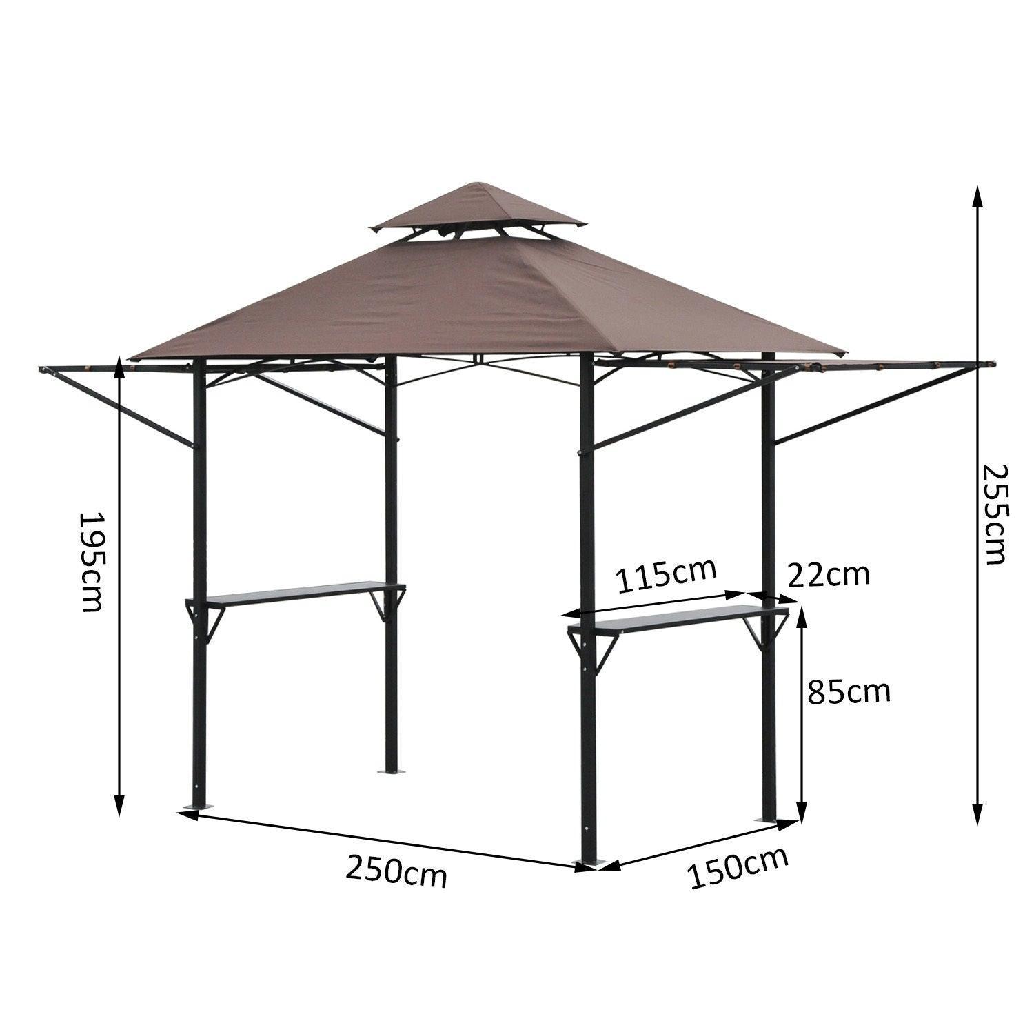 Outsunny Waterproof Canopy Awning - 60x150cm - ALL4U RETAILER LTD