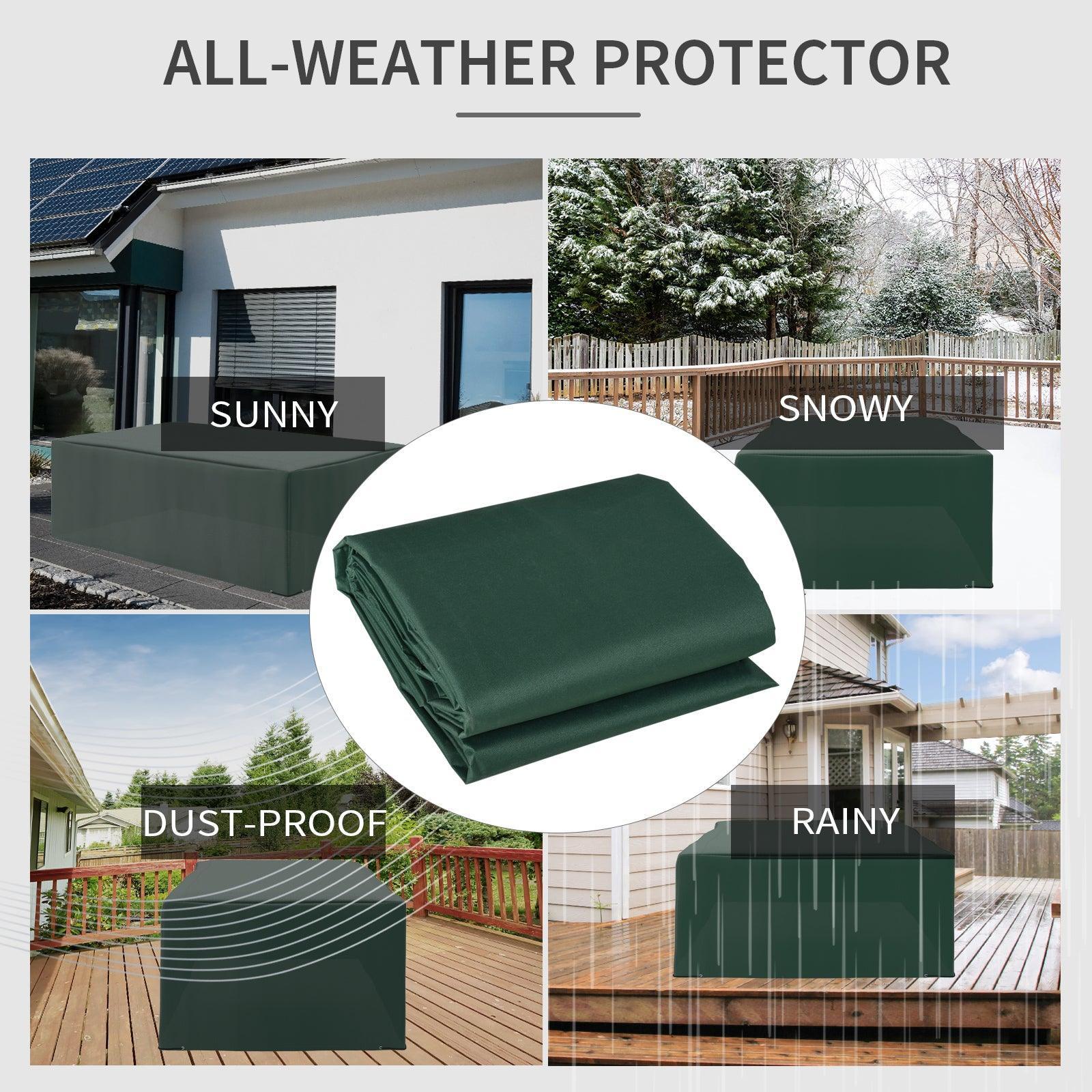 Outsunny Waterproof Patio Set Cover - Green - ALL4U RETAILER LTD