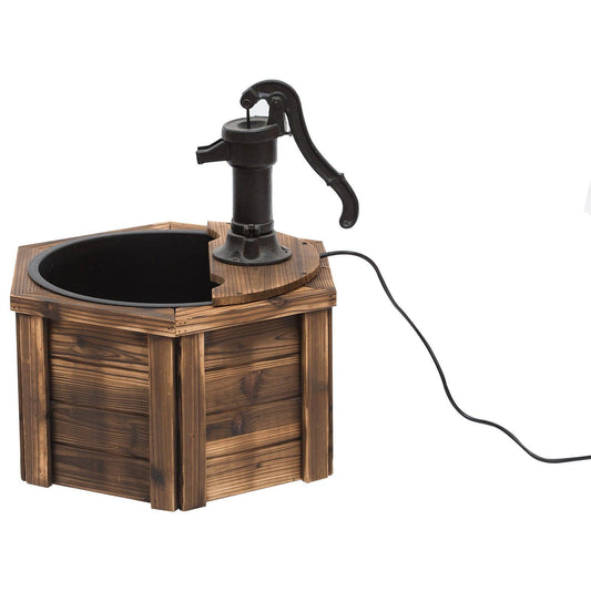 Outsunny Wooden Electric Water Fountain - Oasis 220V - ALL4U RETAILER LTD