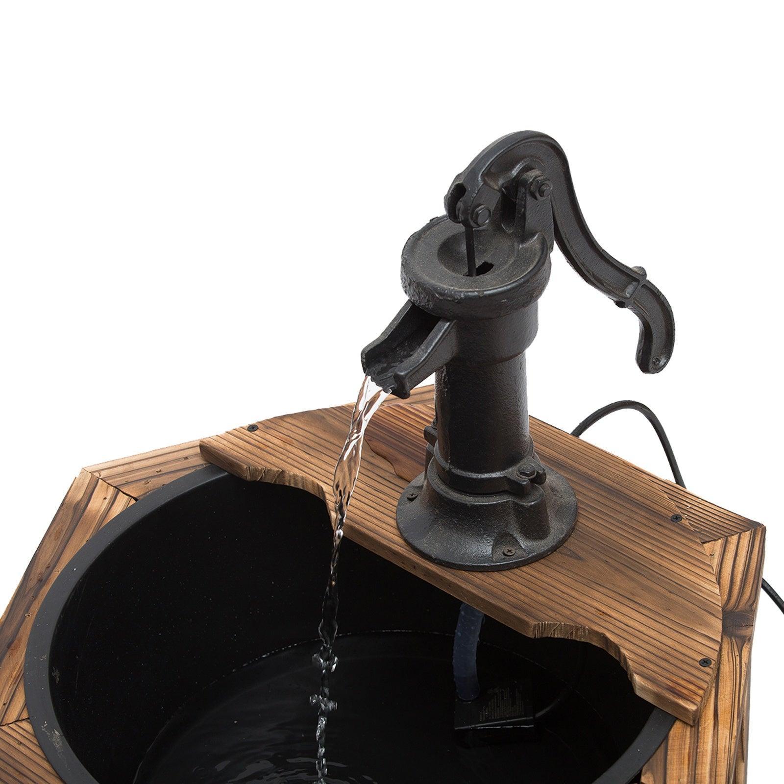 Outsunny Wooden Electric Water Fountain - Oasis 220V - ALL4U RETAILER LTD