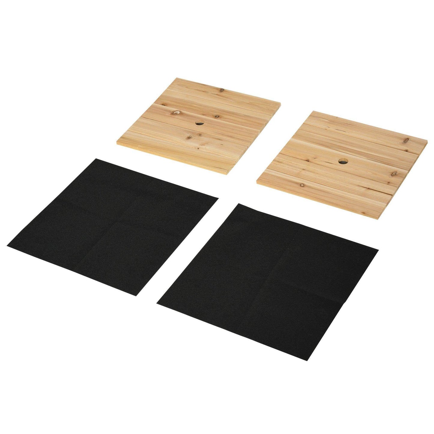 Outsunny Wooden Garden Planter & Bench Combo - Natural (176x38x40cm) - ALL4U RETAILER LTD