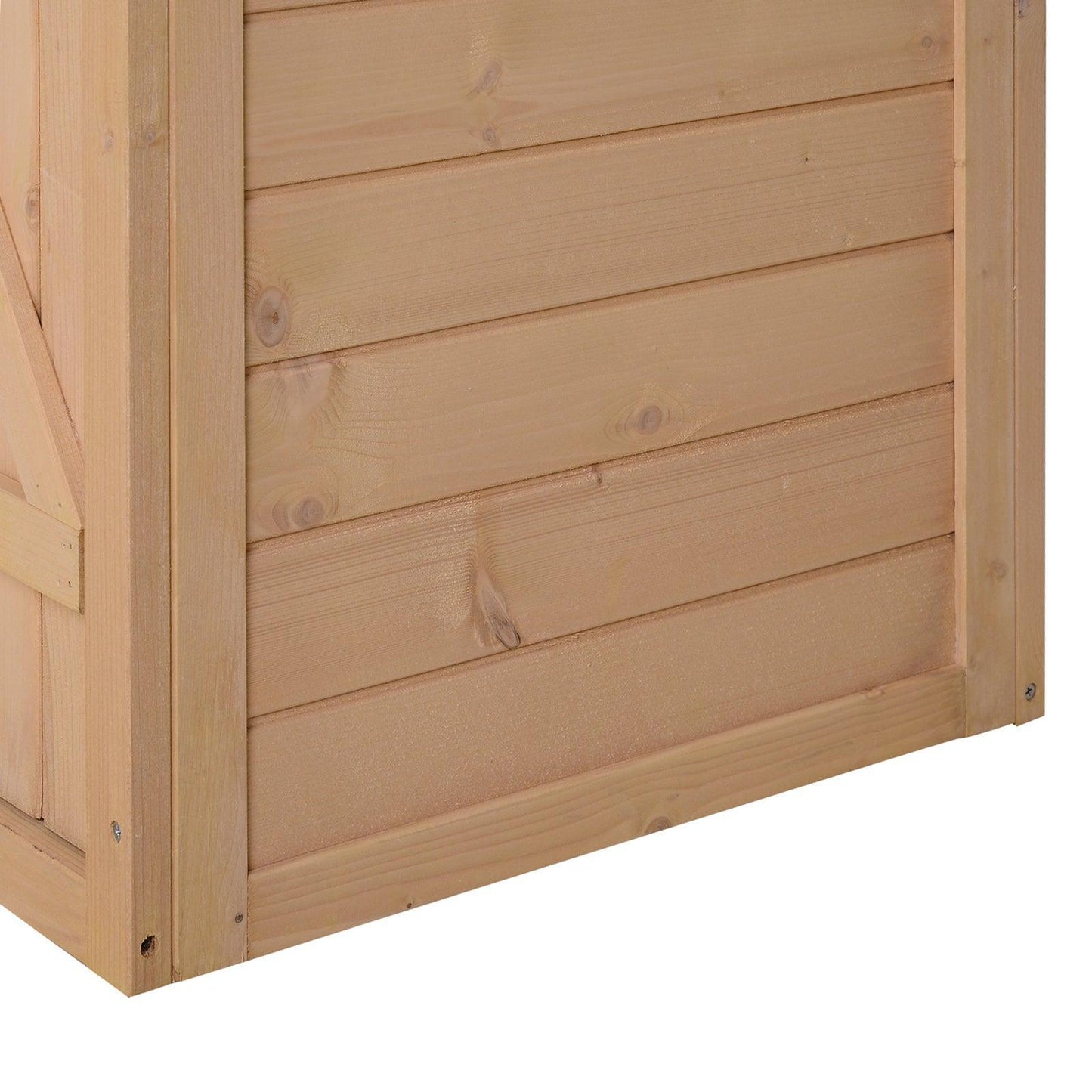 Outsunny Wooden Garden Tool Storage Shed - 75x56x115cm - ALL4U RETAILER LTD