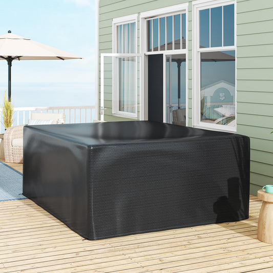 Outsunny Waterproof UV Protective Garden Furniture Cover For Large Patio Sets 235 x 190 x 90 cm Black