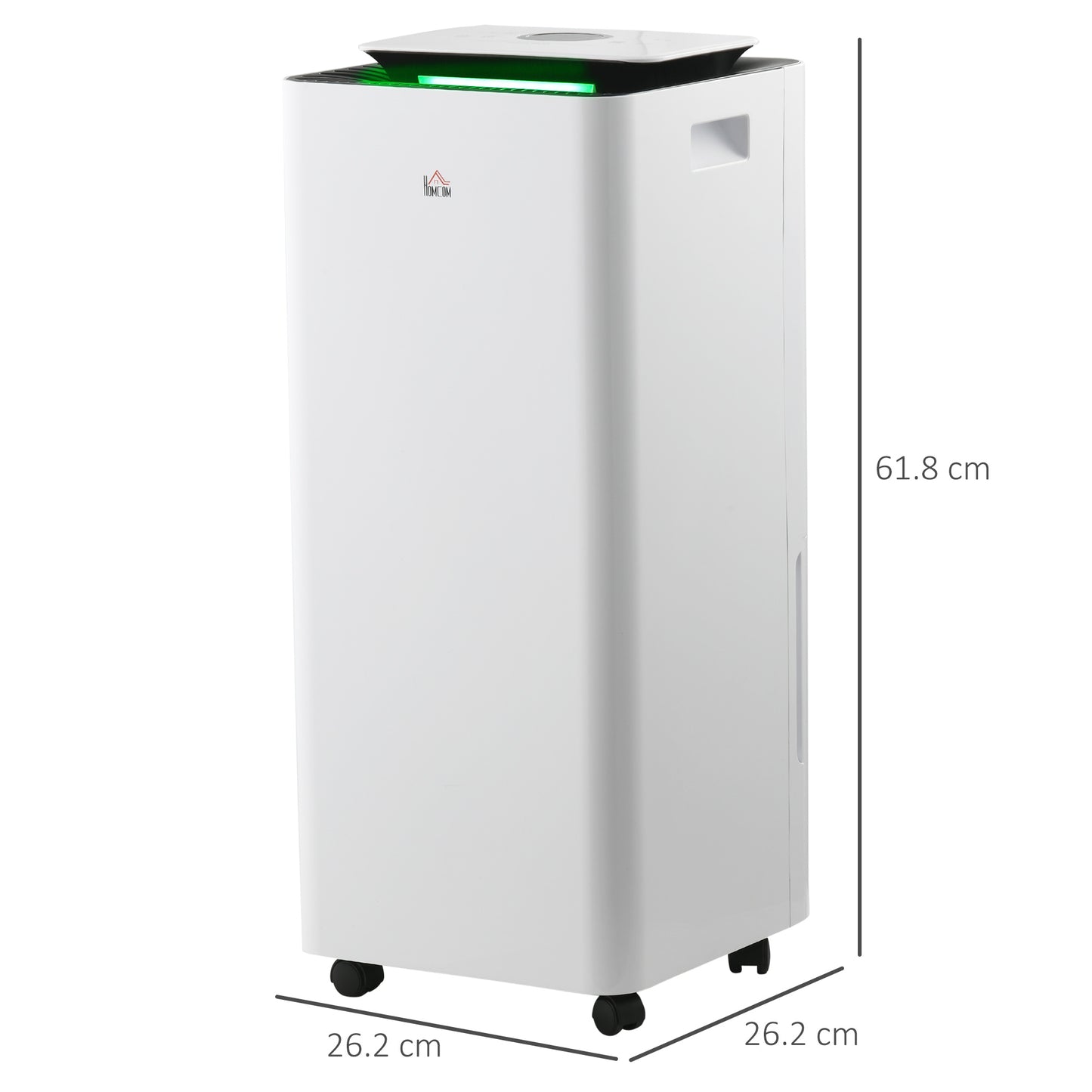 HOMCOM Portable Dehumidifier And Air Purifier 3500mL Capacity With 24H Timer 5 Modes 16L Per Day White
