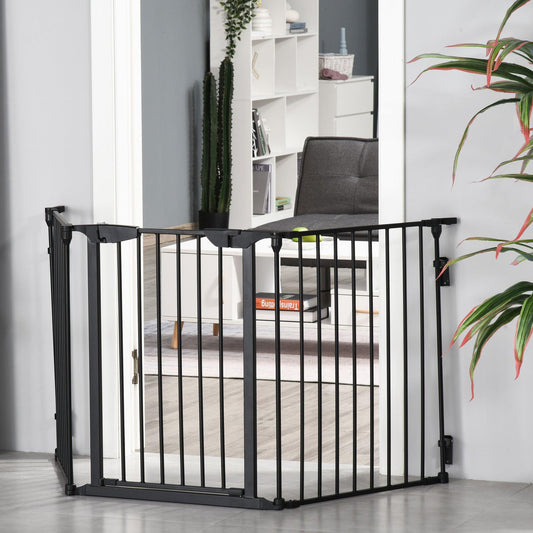 PawHut 3-Panel Pet Safety Gate: Simple and Secure - ALL4U RETAILER LTD