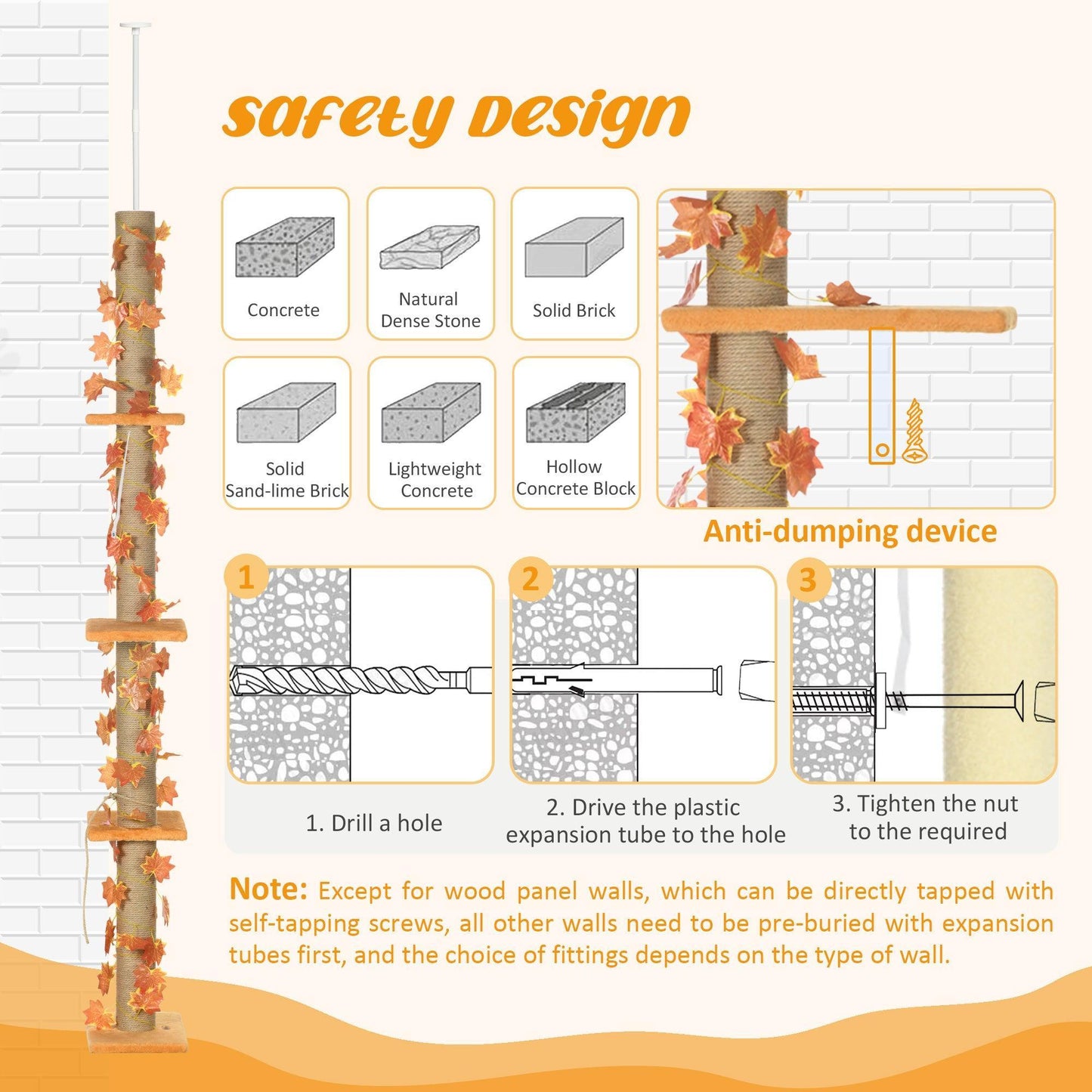 PawHut Adjustable Cat Tree with Scratching Post & Platforms - ALL4U RETAILER LTD