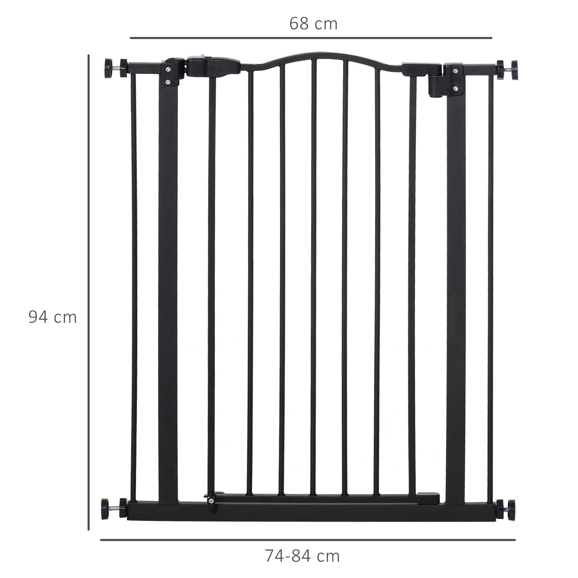 PawHut Adjustable Pet Gate for Stairs - Secure & Easy - ALL4U RETAILER LTD