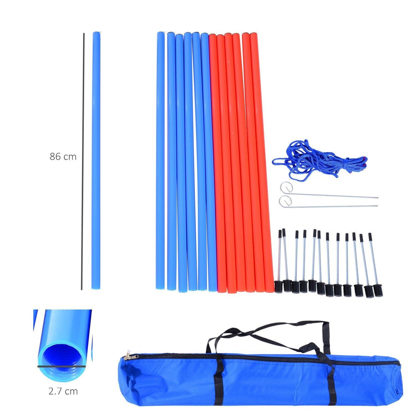 Pawhut Agility Jump Set - Pet Training - ALL4U RETAILER LTD