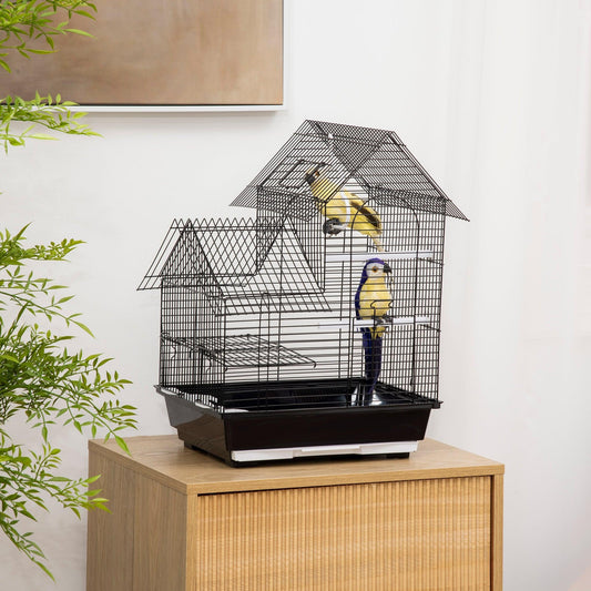 PawHut Bird Cage with Stand - Compact, Elegant Design - ALL4U RETAILER LTD