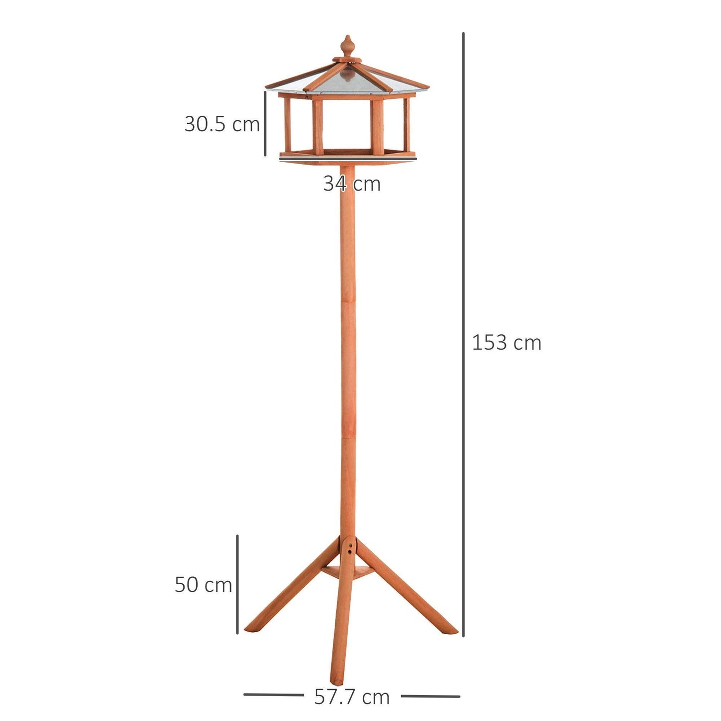 PawHut Bird Feeder Stand - ALL4U RETAILER LTD