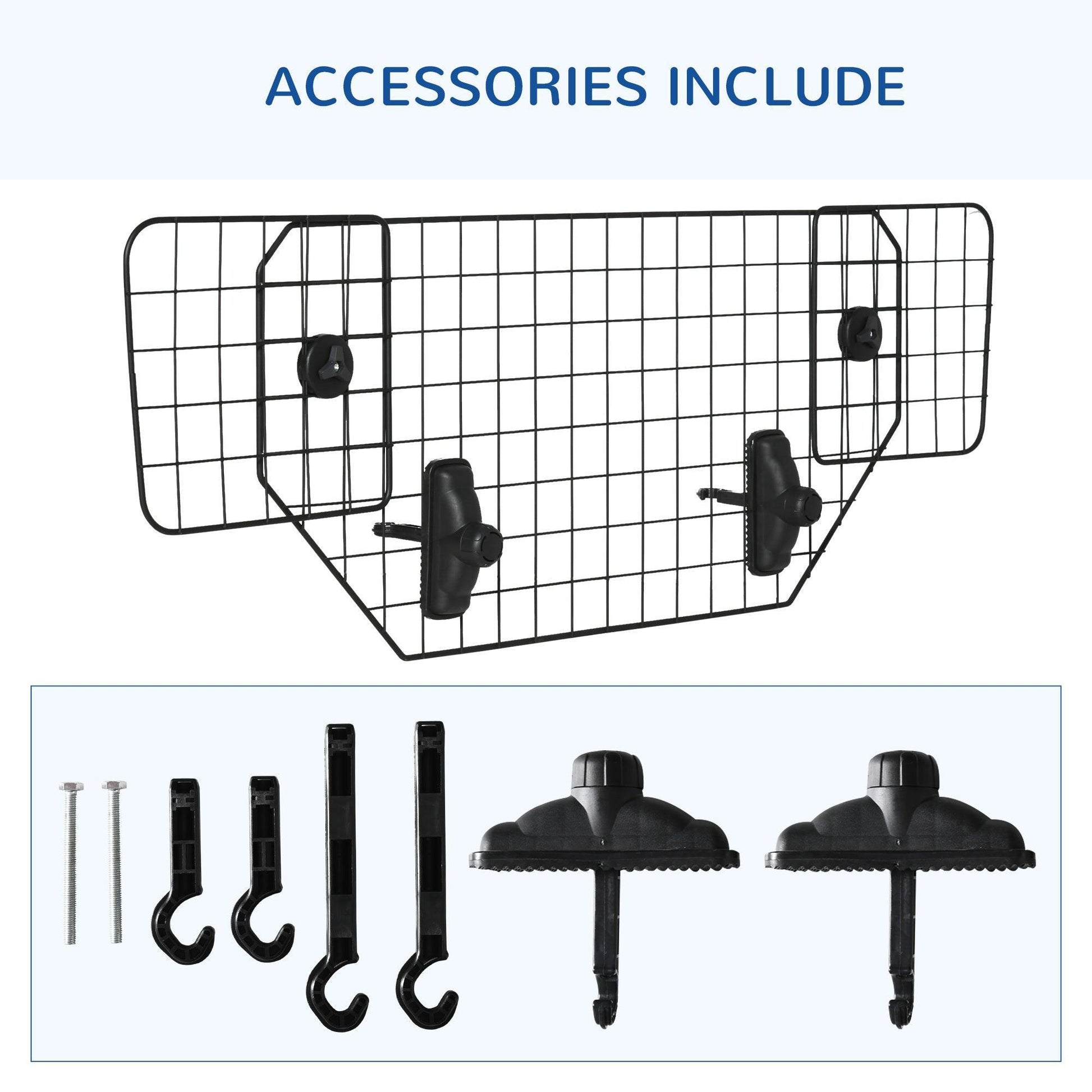 PawHut Car Dog Guard - Adjustable Metal Mesh Barrier - ALL4U RETAILER LTD