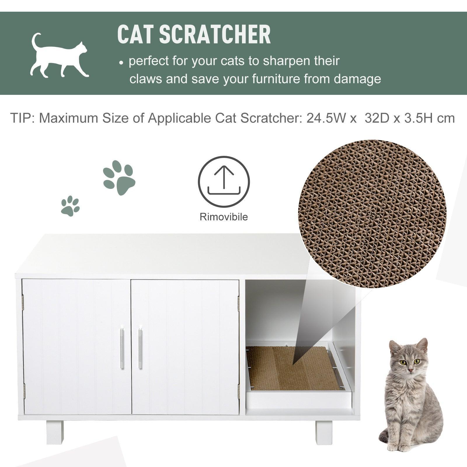 PawHut Cat Litter Box Enclosure: Sleek & Practical - ALL4U RETAILER LTD