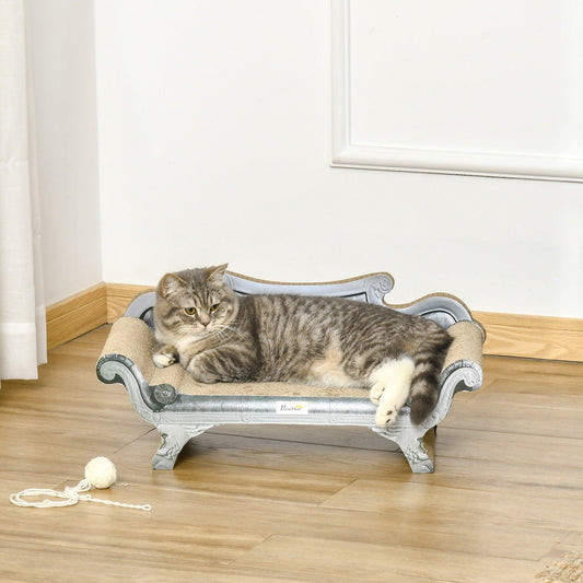 PawHut Cat Scratcher Bed - Cardboard Lounger - ALL4U RETAILER LTD