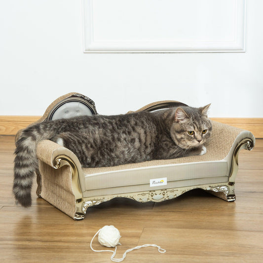 PawHut Cat Scratching Bed Pad Board with Catnip - ALL4U RETAILER LTD