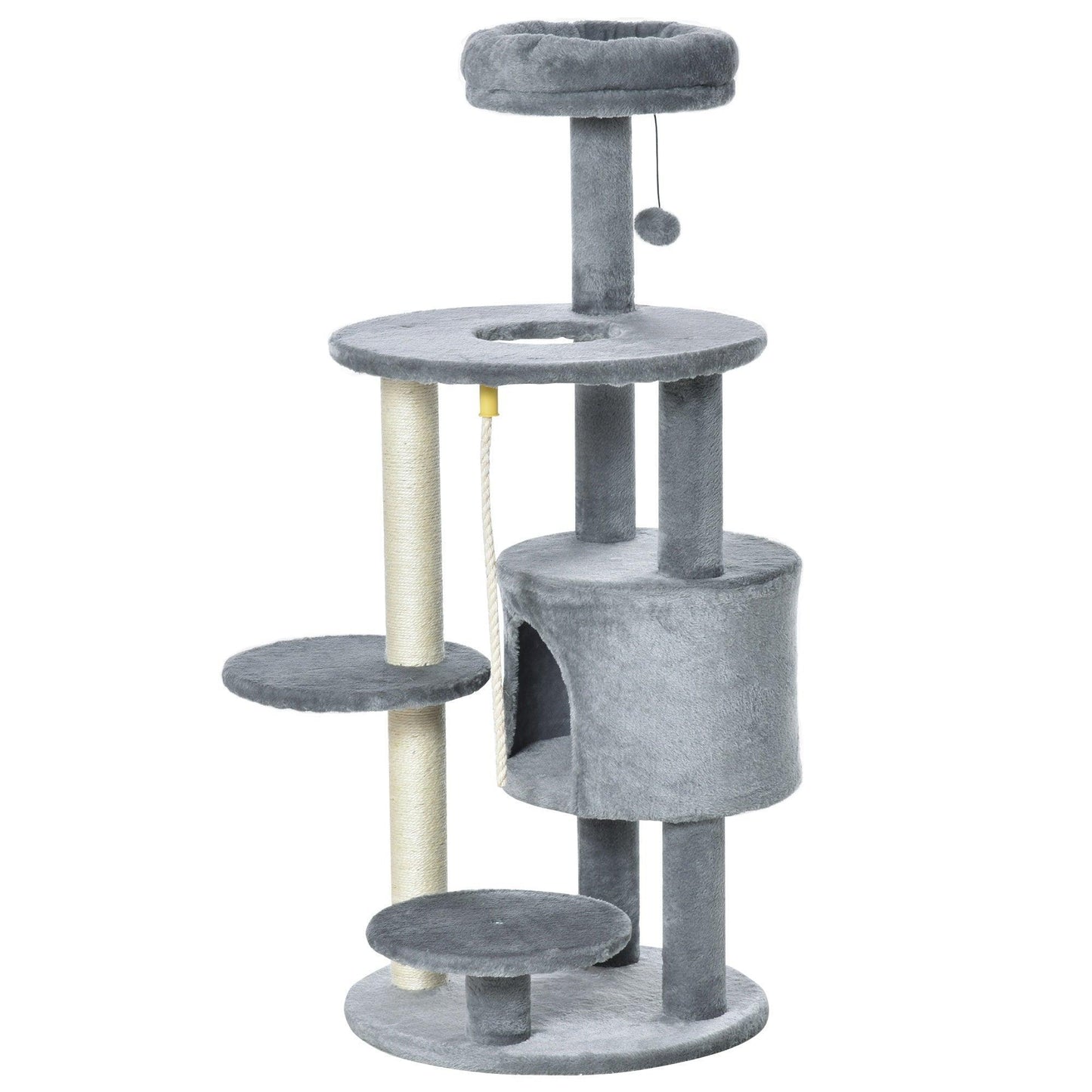 PawHut Cat Tree Tower - 112cm Activity Center - ALL4U RETAILER LTD