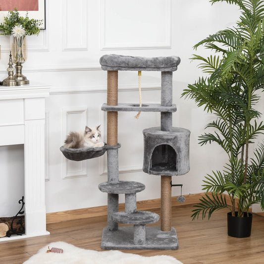 PawHut Cat Tree Tower - 120cm Activity Center - ALL4U RETAILER LTD