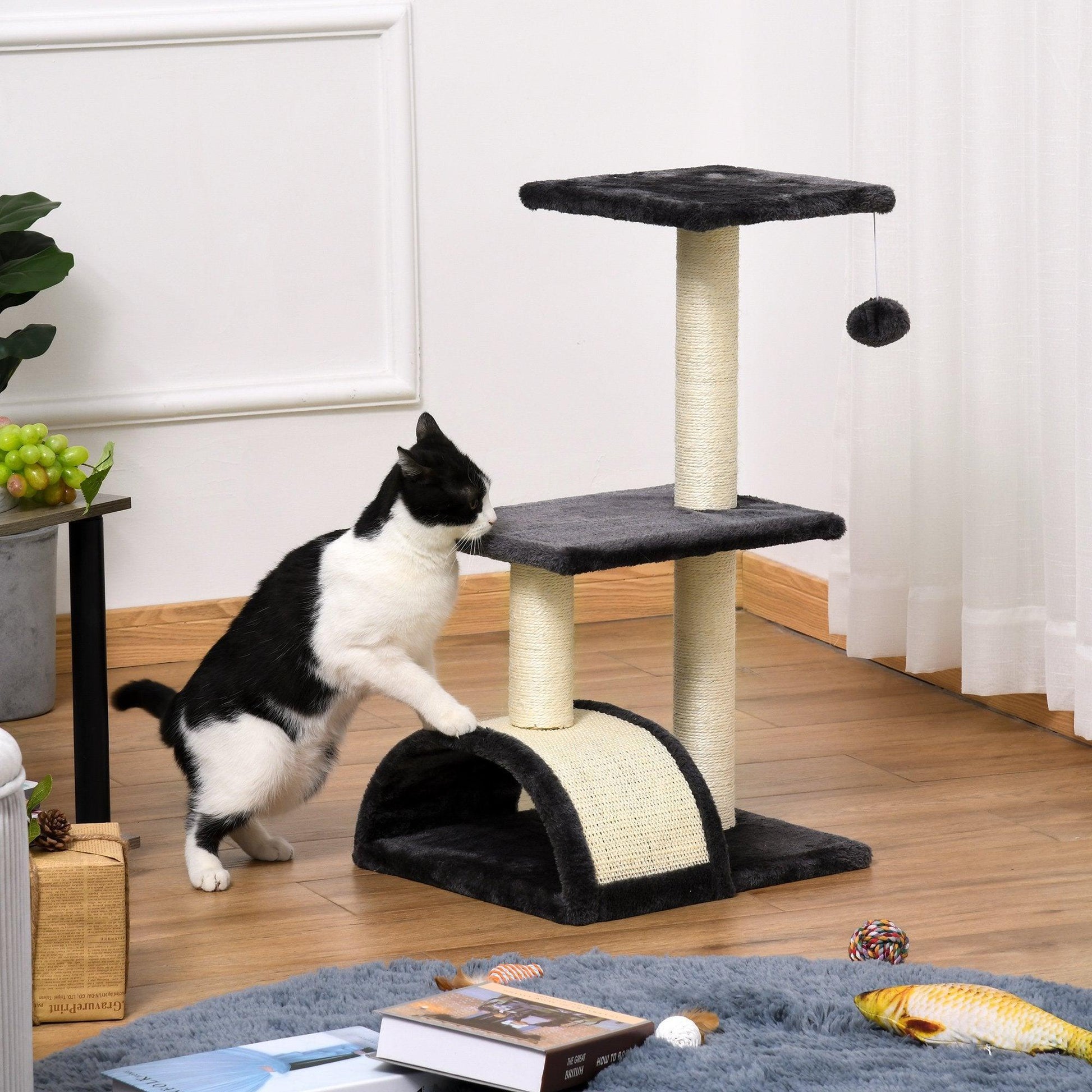 PawHut Cat Tree Tower 72cm - Climbing & Scratching Centre - ALL4U RETAILER LTD