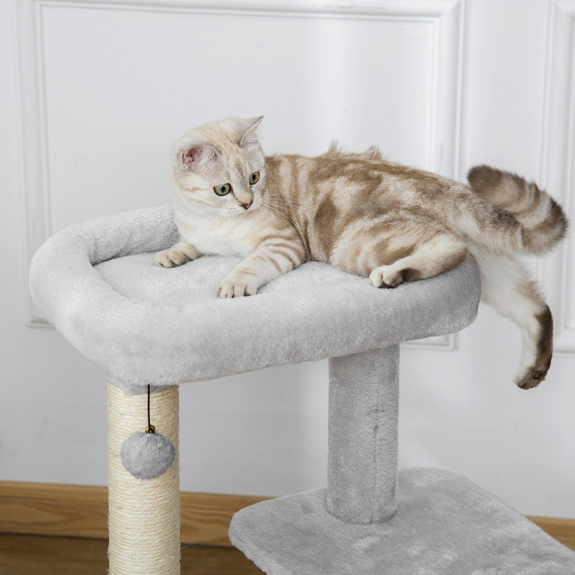 PawHut Cat Tree Tower Scratching Post & Activity Center - ALL4U RETAILER LTD