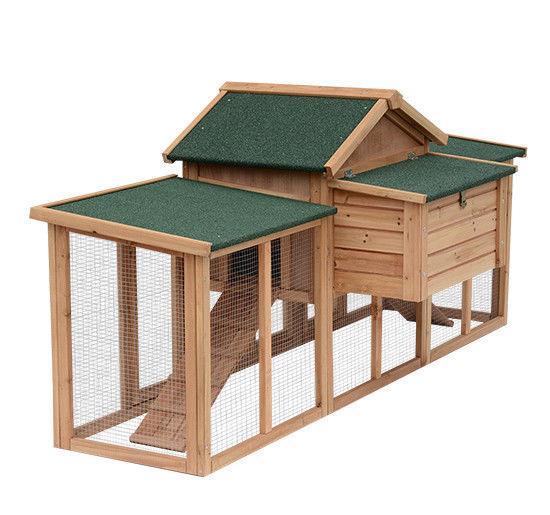 PawHut Chicken Coop, Spacious & Secure - ALL4U RETAILER LTD