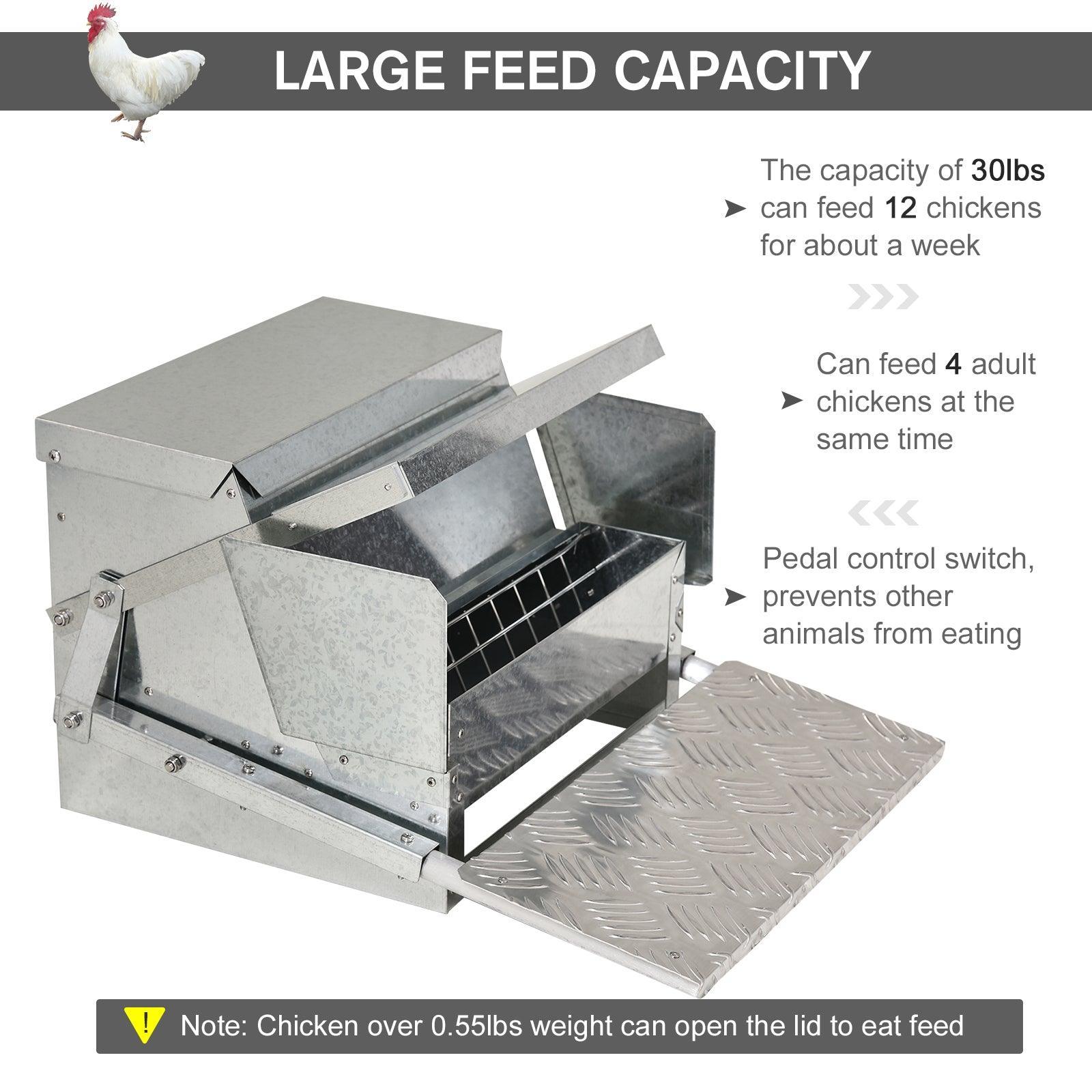 PawHut Chicken Feeder: Durable & Automatic - ALL4U RETAILER LTD