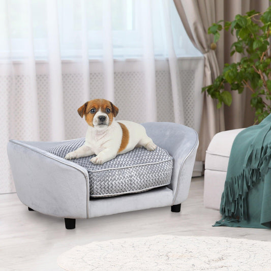 PawHut Cozy Dog Sofa: Comfortable & Stylish - ALL4U RETAILER LTD