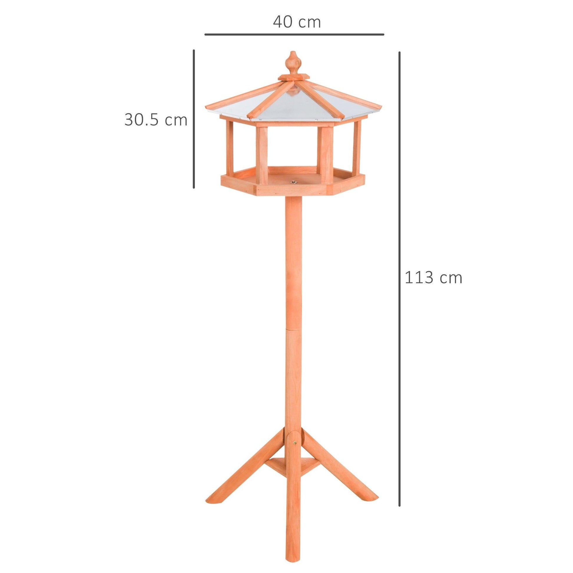 PawHut Deluxe Bird Stand Feeder Table - ALL4U RETAILER LTD