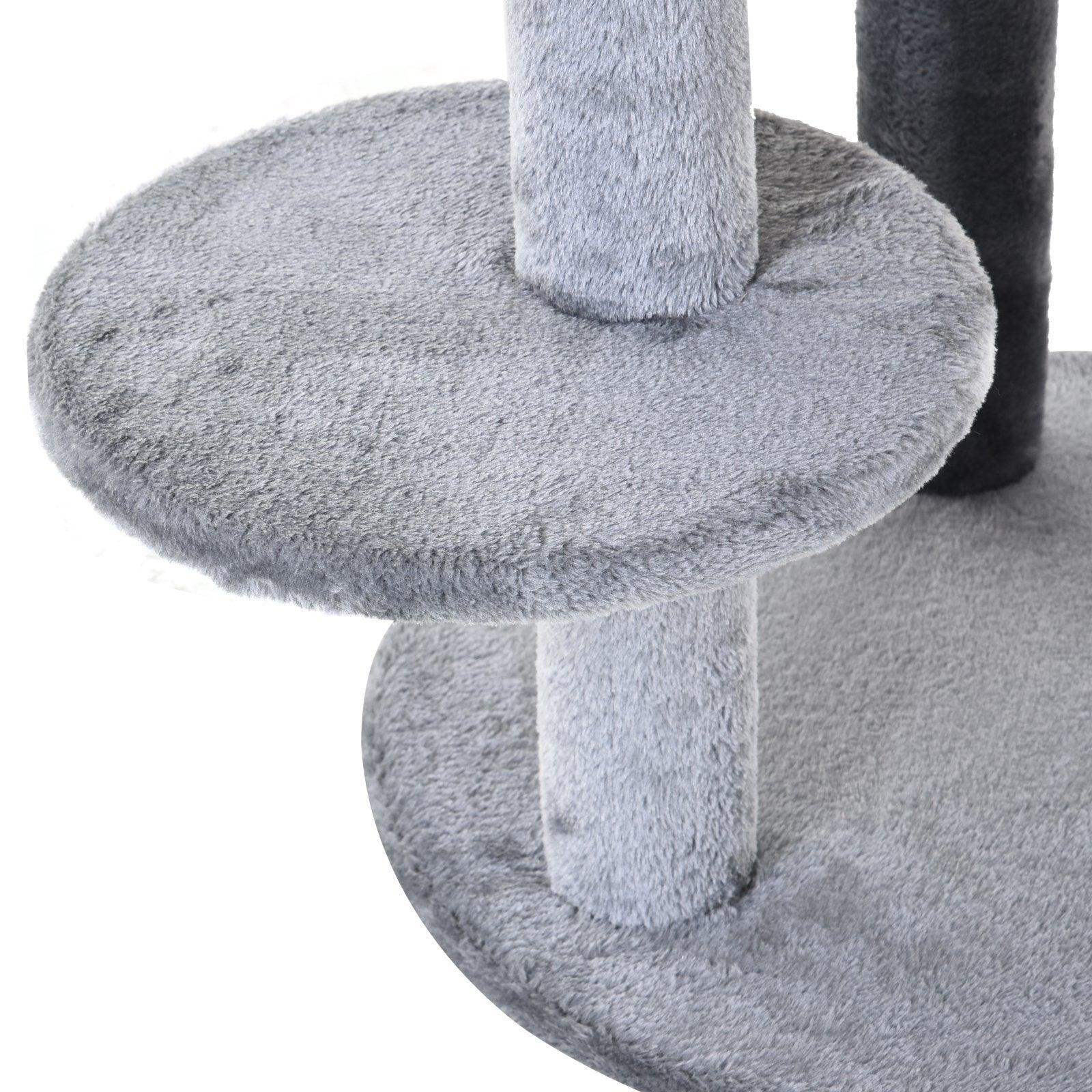 PawHut Deluxe Cat Tree with Scratching Posts and Fun Toys - ALL4U RETAILER LTD