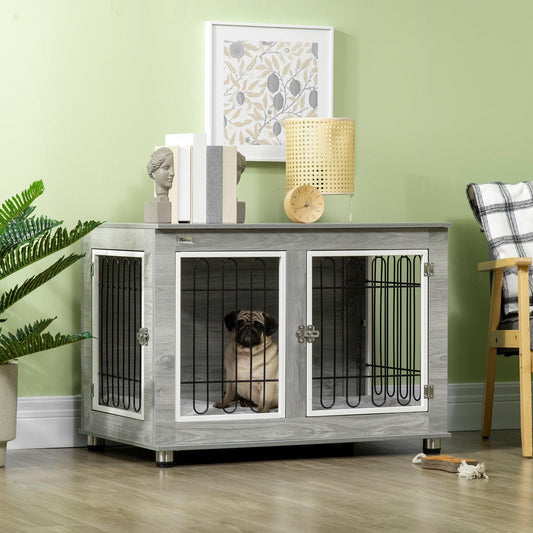 PawHut Dog Crate Table: Stylish & Spacious - ALL4U RETAILER LTD