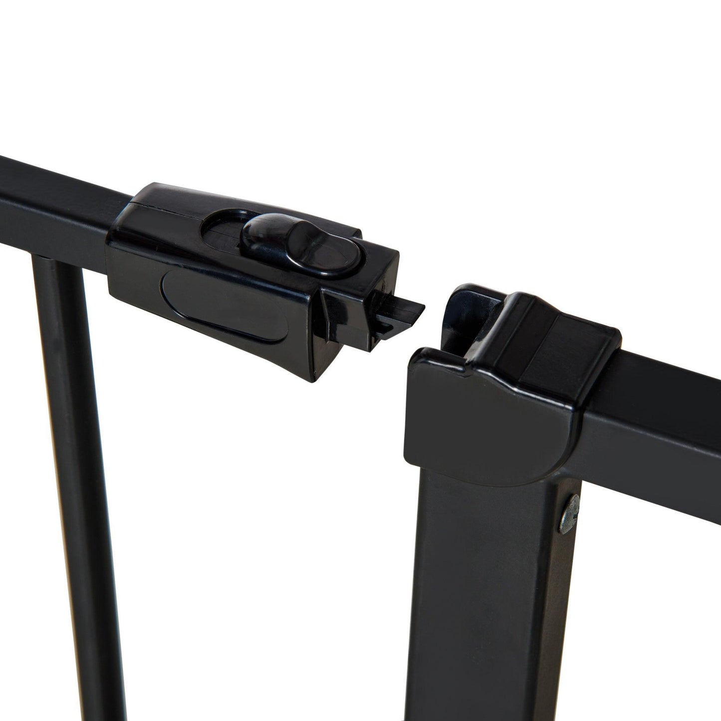 PawHut Dog Gate: Adjustable Safety Barrier (Black, 76-107 cm) - ALL4U RETAILER LTD