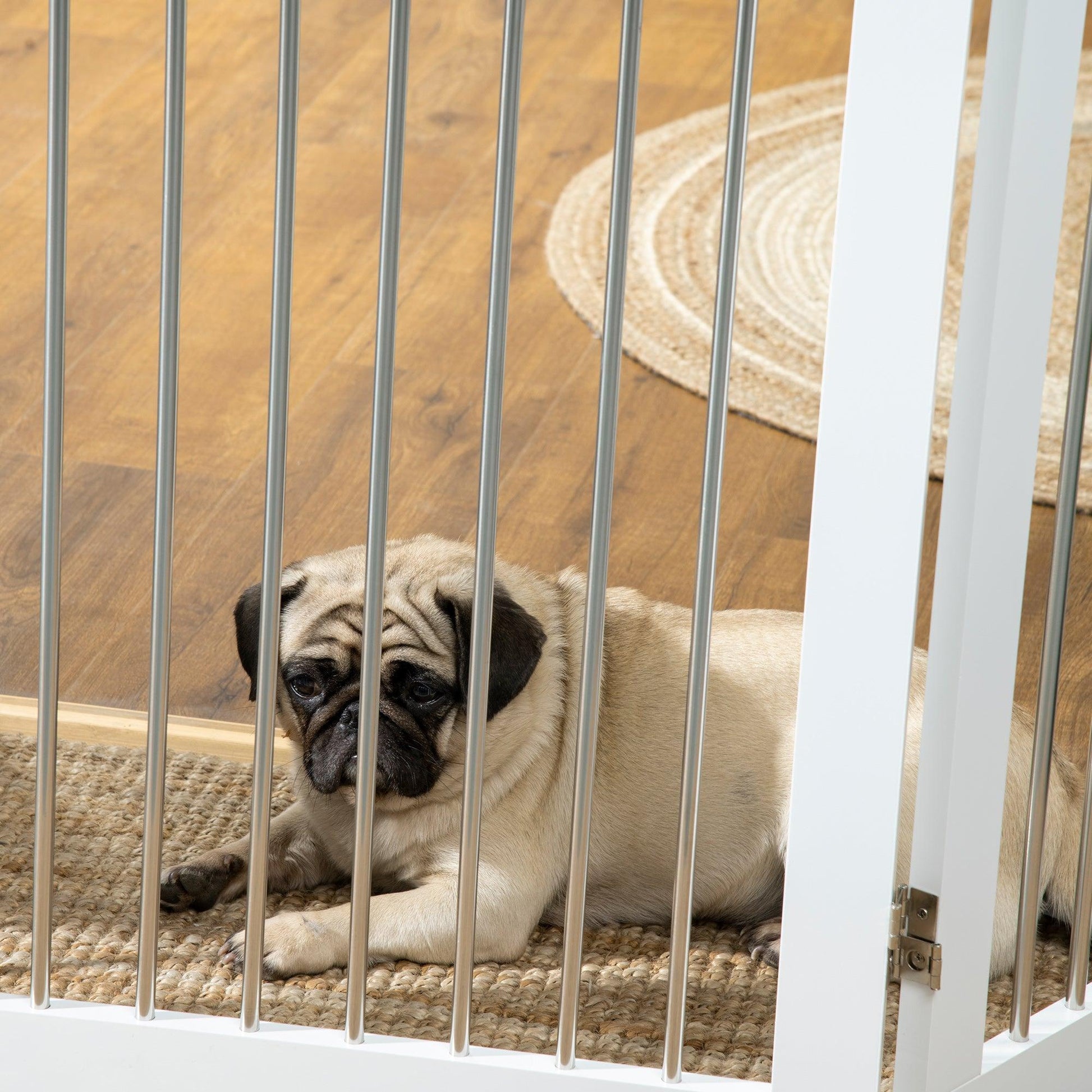 PawHut Dog Gate - Simple & Foldable for Doorways, Stairs - ALL4U RETAILER LTD