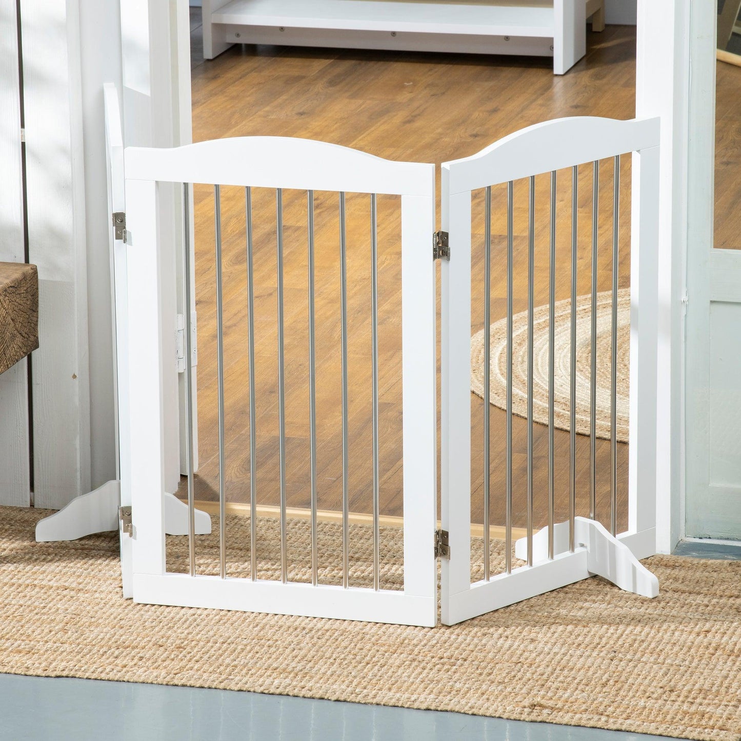 PawHut Dog Gate - Simple & Foldable for Doorways, Stairs - ALL4U RETAILER LTD