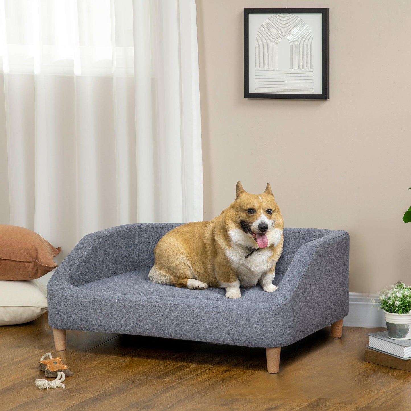 PawHut Dog Sofa: Cozy & Washable Bed for Dogs - ALL4U RETAILER LTD