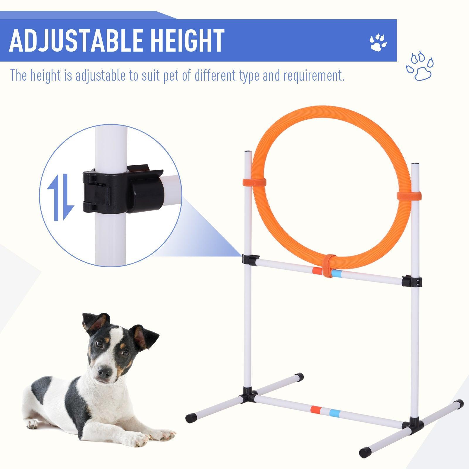 PawHut Dogs PE Agility Set - 5 Obstacle Training Kit - ALL4U RETAILER LTD