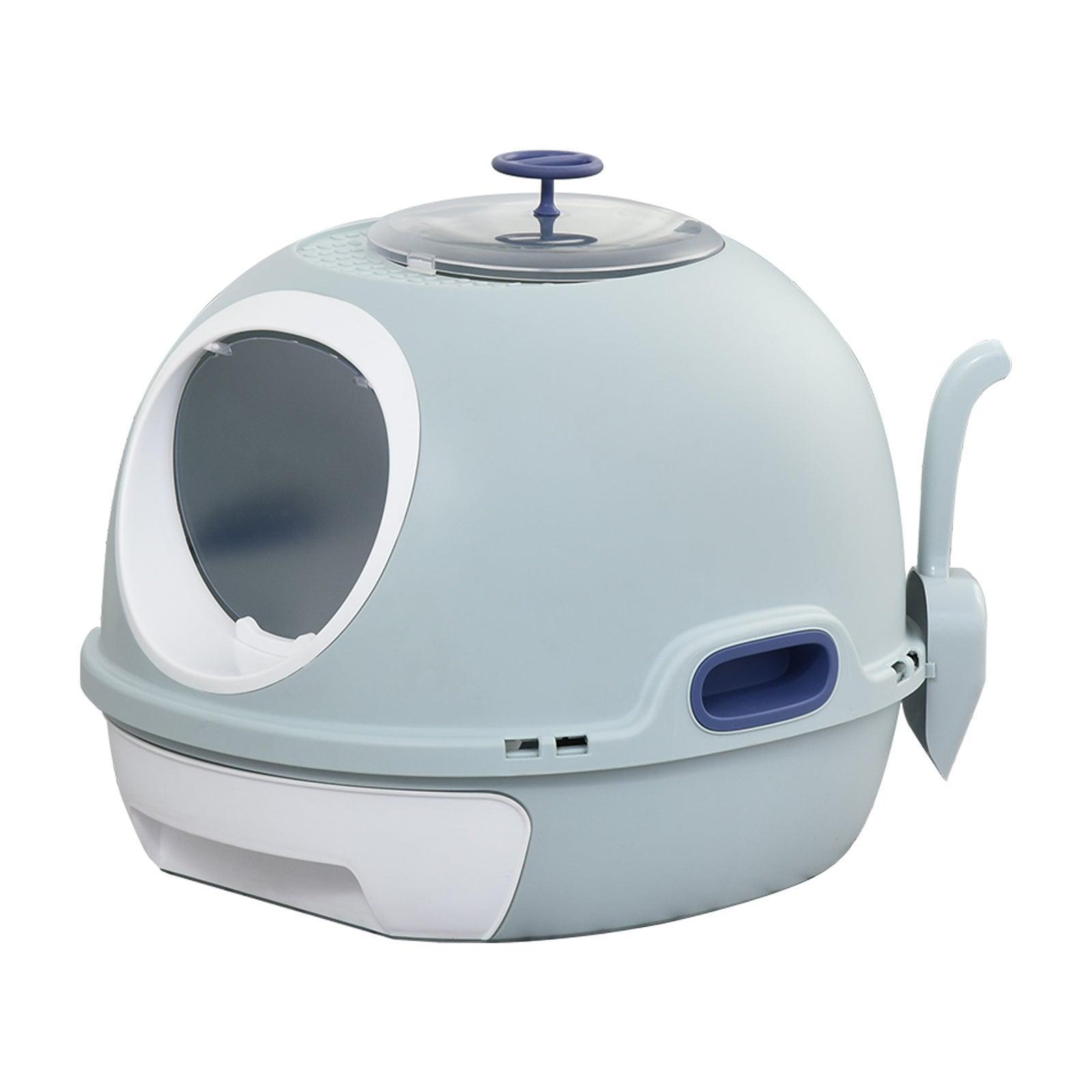 PawHut Easy-Clean Cat Litter Box - ALL4U RETAILER LTD