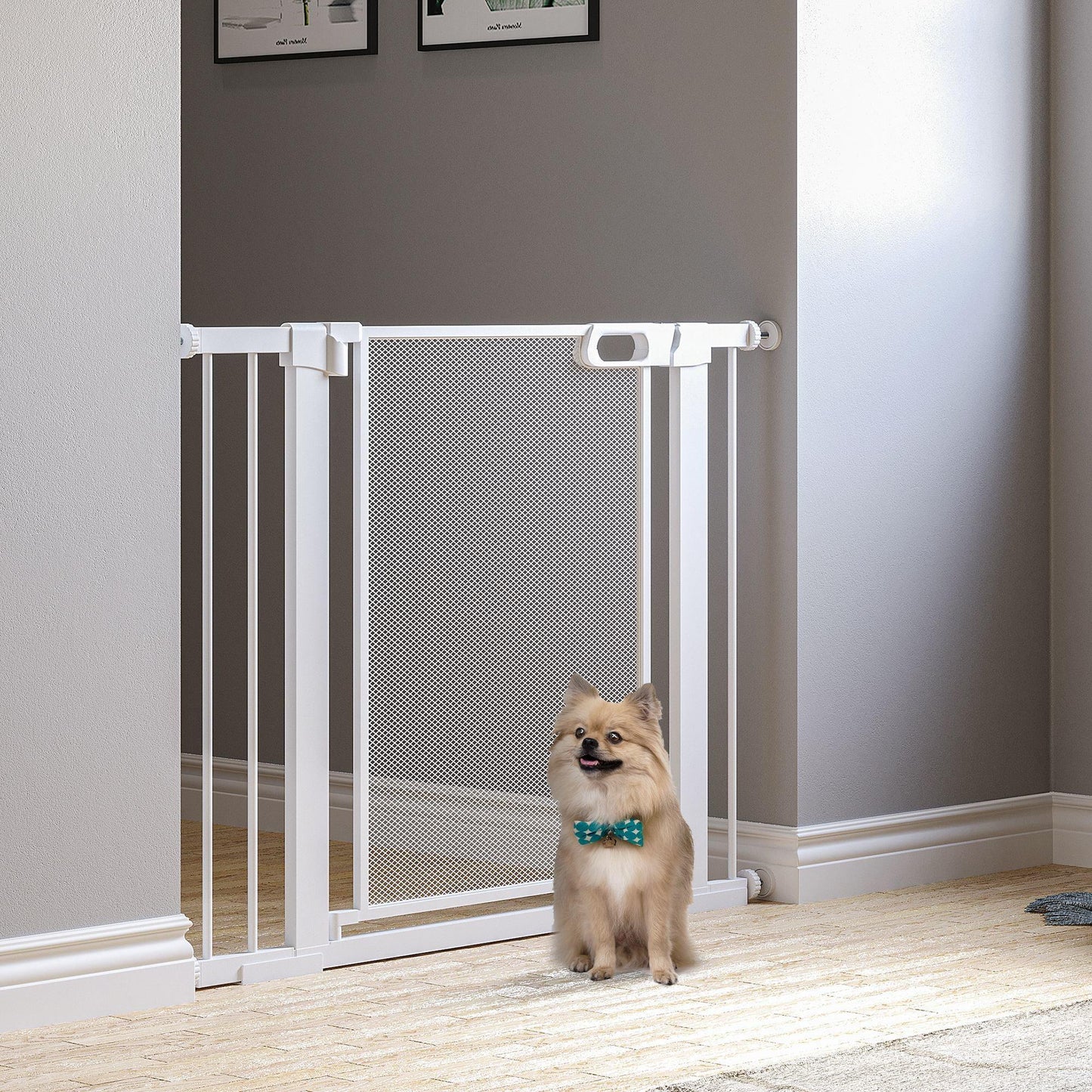 PawHut Easy Fit Dog Gate for Stairs and Doors - ALL4U RETAILER LTD