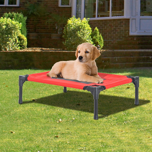 PawHut Elevated Pet Bed - Small Portable Camping Dog Bed - ALL4U RETAILER LTD