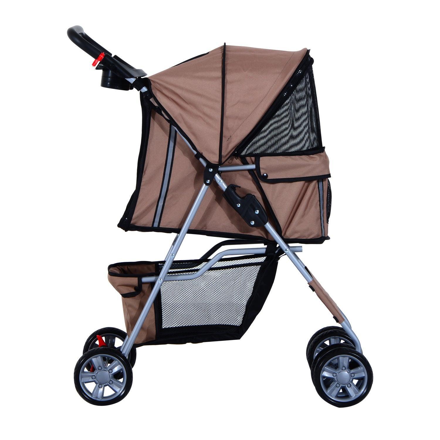 PawHut Foldable Dog Pram with Storage - ALL4U RETAILER LTD