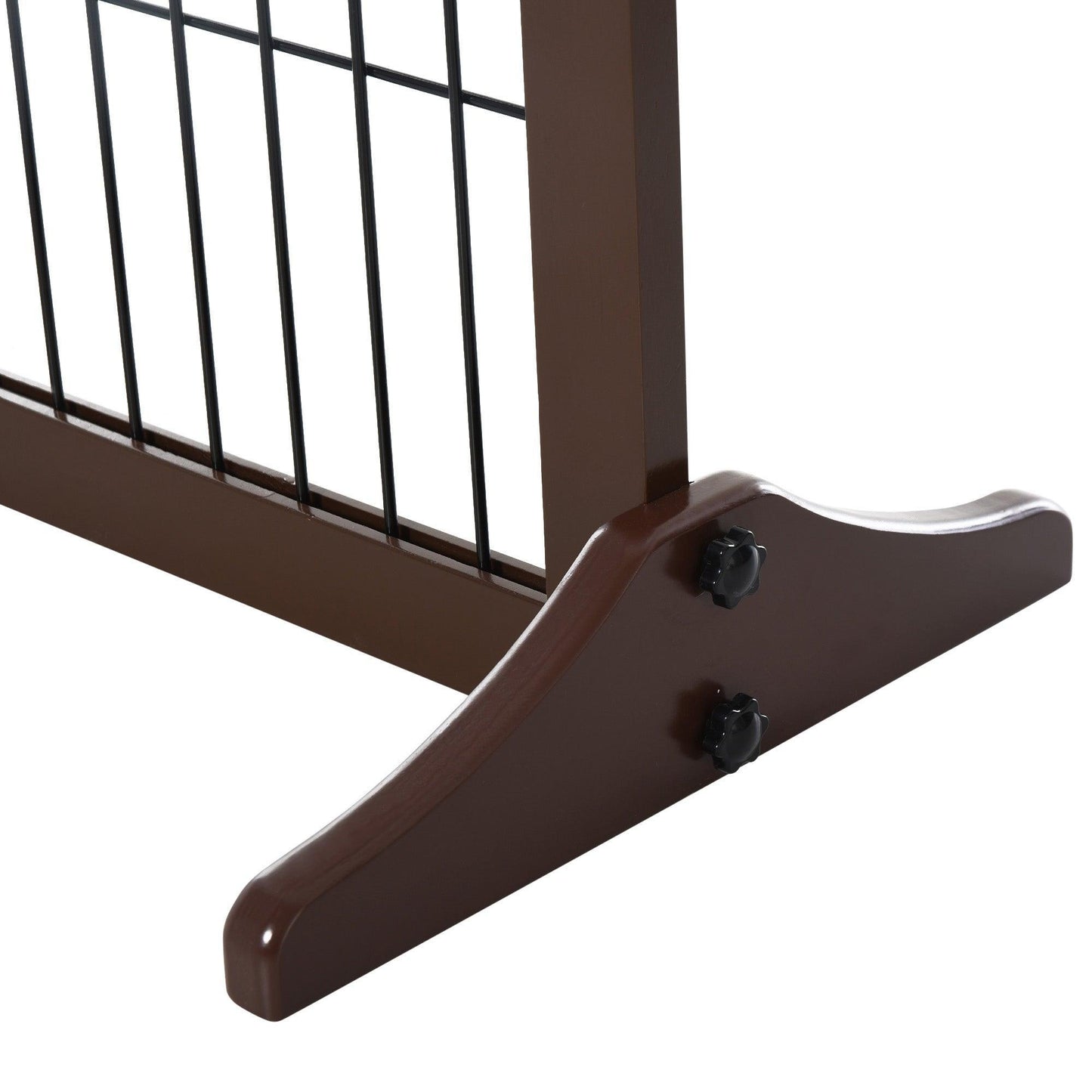 PawHut Foldable Indoor Pet Gate - Pine Frame - ALL4U RETAILER LTD