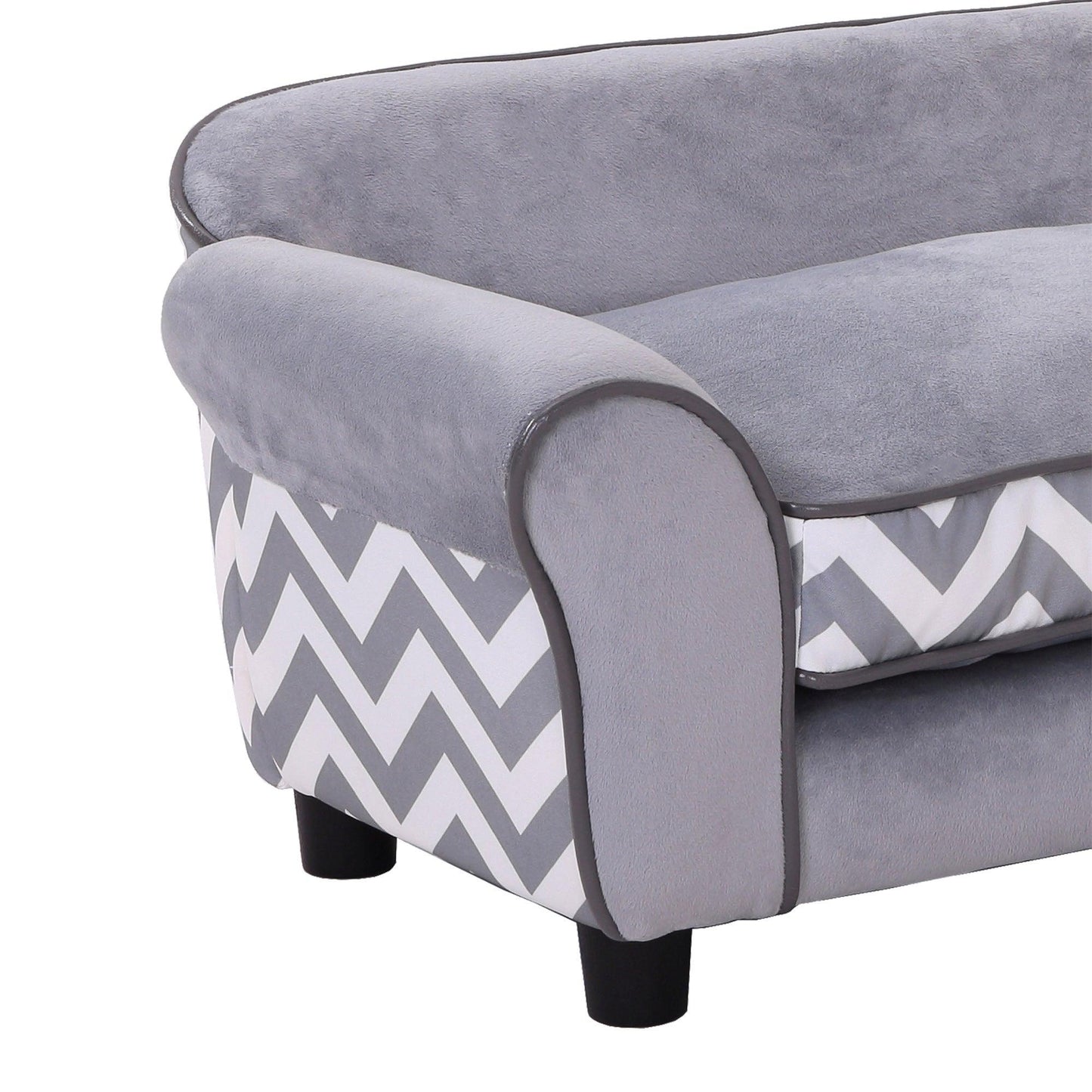 PawHut Grey Dog Sofa Bed for XS-Sized Dogs - ALL4U RETAILER LTD