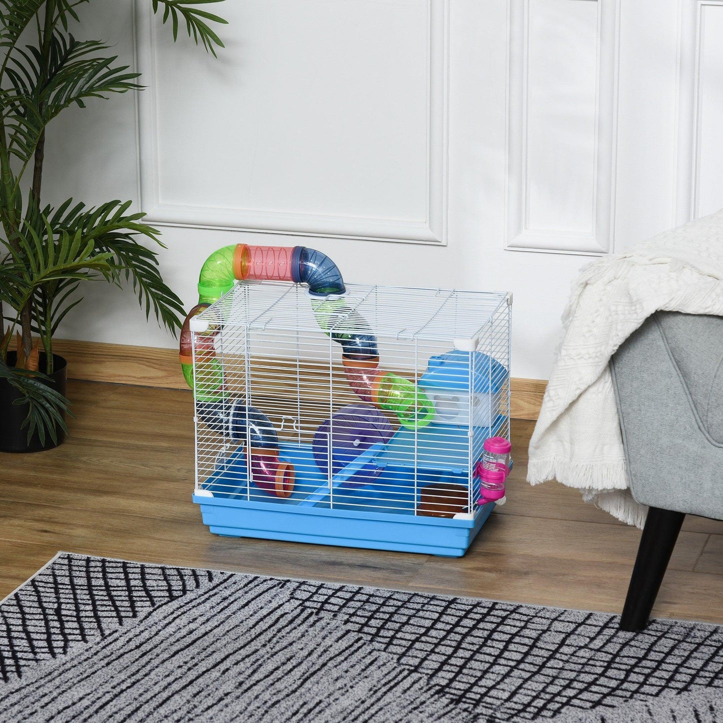 Pawhut Hamster Cage Carrier - Compact & Convenient - ALL4U RETAILER LTD